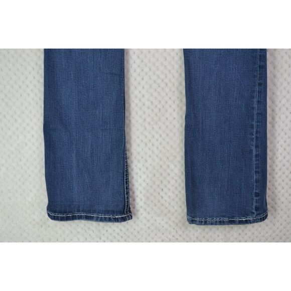 Grace In LA Women's 27 Medium Wash Embroidered Mid Rise Bootcut Jeans - Picture 14 of 16